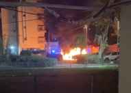  اللد: احتراق مركبة في المدينة دون تسجيل اصابات